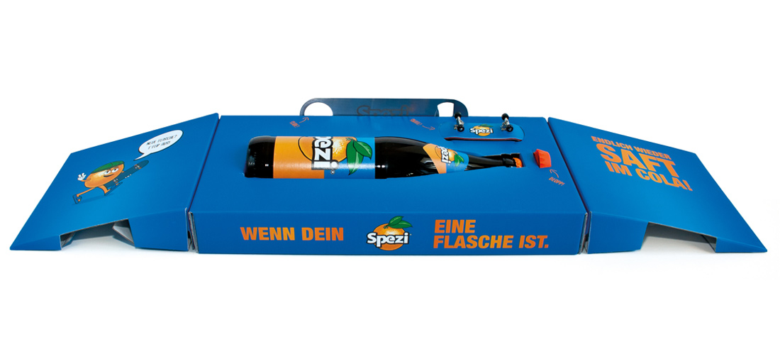Spezi wandelbare Fingerboard Verpackung geöffnet